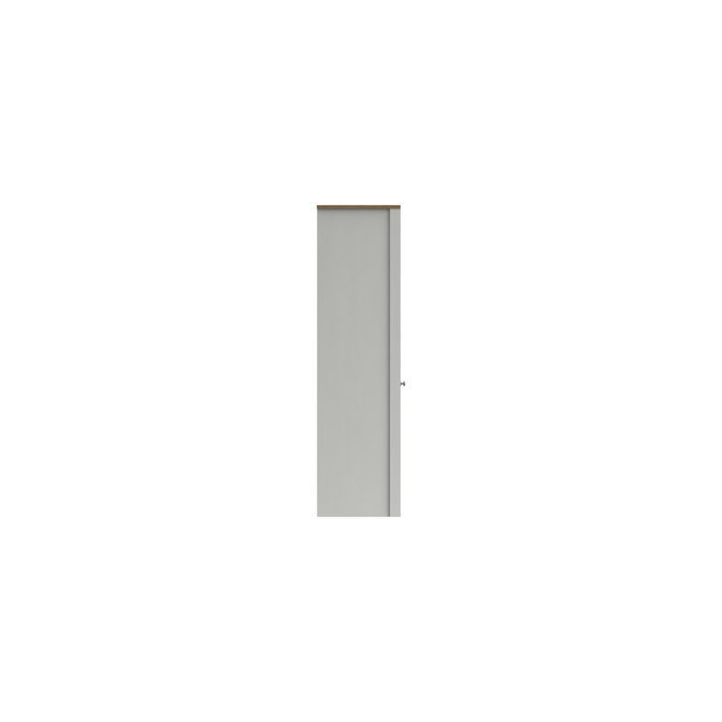 Newhaven 3 Door Manufactured Wood Wardrobe, Natural Rustic Oak/White