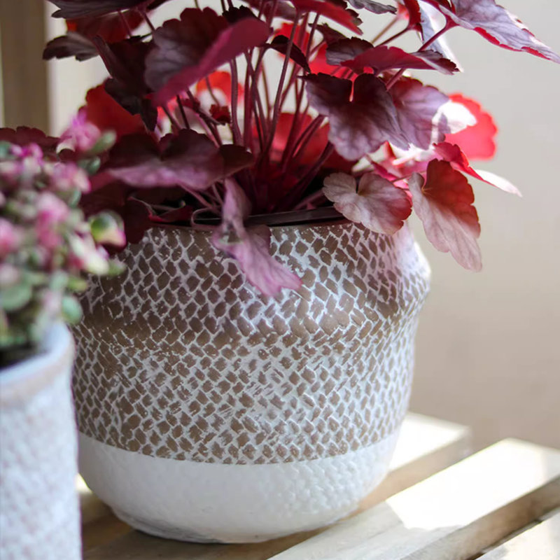 Pot à fleurs Boho, H 5,1 po x l 5,1 po x P 5,1 po