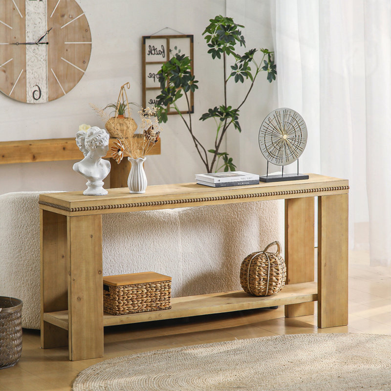 Console 63 "avec tablette de rangement Boho