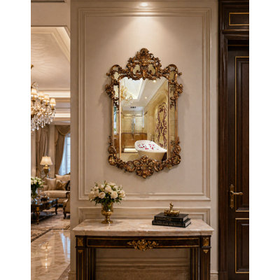 Infinity Antique Gold Framed Mirror