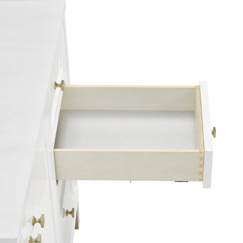 Chicago 60"W Single Vanity W/ Freepower Wireless Charger, Glossy White, Eternal Jasmine Pearl