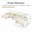 Canapé modulaire en U 170 po Cloud-950035735