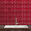 Anjolee 15cm W x 30cm L Vinyl Peel and Stick Subway Tile-878380826