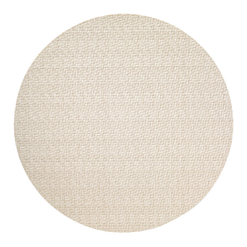 Wicker Round Placemats, Cream