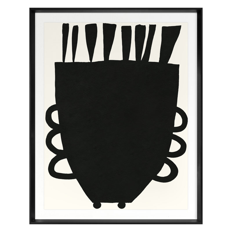 Many A Mohawk Print by Kate Roebuck, 44" H x 34" W, Black, Black