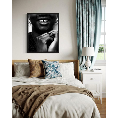 Good Black Art “Crooked Smile” Framed Wall Art by Sydney A. Foster| Joyful Portrait Photography in France | 2021 Series
