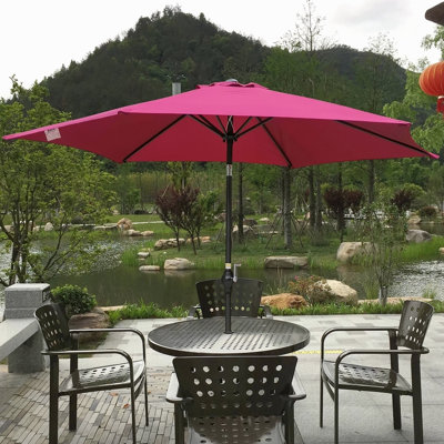 9FT UMBRELLA Blue Stripes