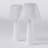 25'' Modern White Ceramic Table Lamp Set - MCM Modern Funky Accent Table Lamps For Bedroom Bedside/Nightstand, Nursery, Living Room & Desk