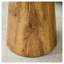 Table basse ronde avec panneau de fibres à densité moyenne en bois naturel de 19,6 po de diamètre