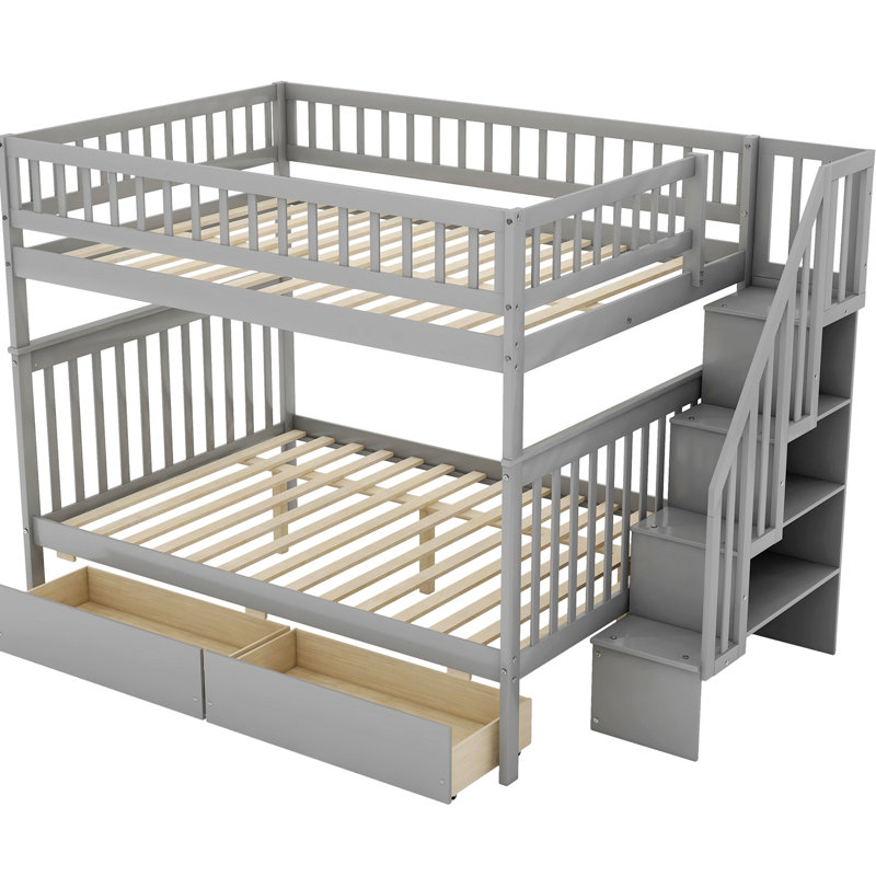 Hozel Bed, Gray, Full / Double