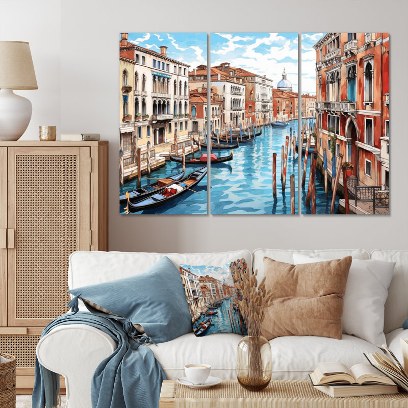 Coastal Cities & Countries Wall Decor on Metal
