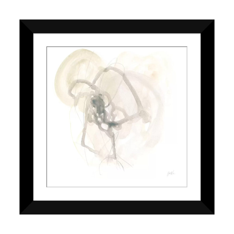 «Infinite Variable II», reproduction sur toile, H 16 po x l 16 po x P 1 po, Papier beaux-arts encadré noir, Blanc