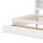 Stylish Wood Daybed Frame with Storage Shelves, Drawers, USB Ports & LED Lights-1334432406