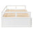 Extending Daybed With Trundle, Wooden Daybed With Trundle, White(OLD SKU: WF194887AAK)-1743368042
