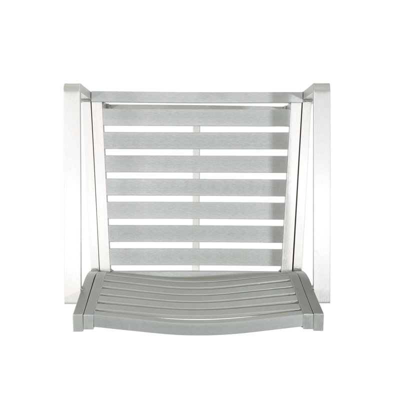 Extérieur de 29,50 po, 2 - argent, cadre en aluminium rouille et porte-livre de 2, cadre argenté, construction pour barbecue