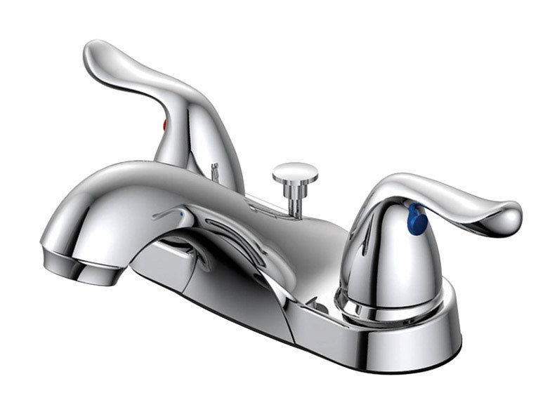Robinet de salle de bain central à, Chrome