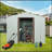 6Ft X 5Ft Outdoor Metal Storage Shed With Metal Foundation ,White-119458138-119458133