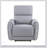Jeromie Gray Synthetic Leather Power Motion Recliner With USB And Type C Charging Ports For Ultimate Comfort And Convenience