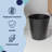 Remi Modern Classic Textured Steel 2-Gallon Wastebasket-113477666