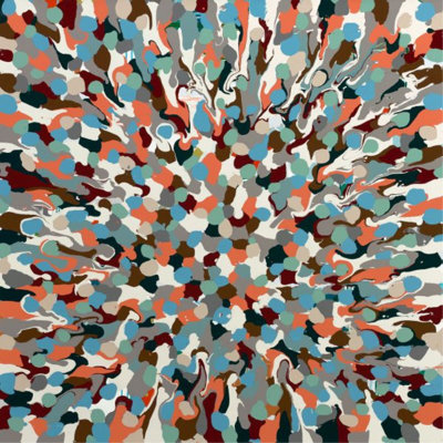 «Colorful Swirl» par Samuel Kane, impression d'art graphique sans cadre