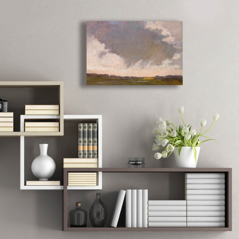 Art mural en verre «Cloud Love» par Carol Strock Wasson, H 16 po x l 24 po x P 0,2 po