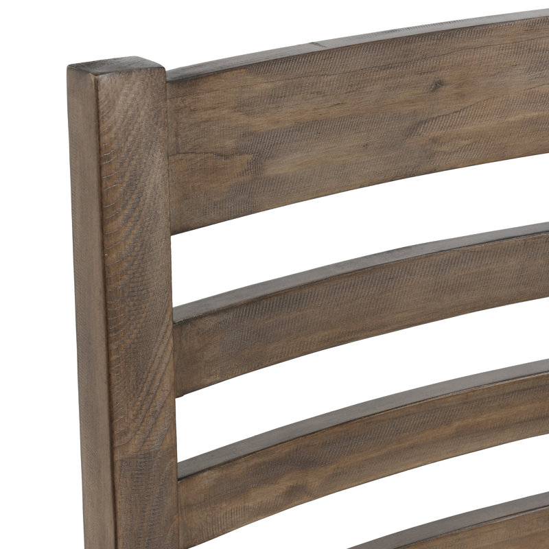 Kinston 4 - Person Pine Solid Wood Top Pedestal Dining Set, Distressed Brown