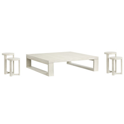 Table basse carrée avec 2 tables gigognes Otwin