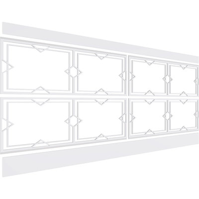 Ensemble de lambris en PVC Fleming