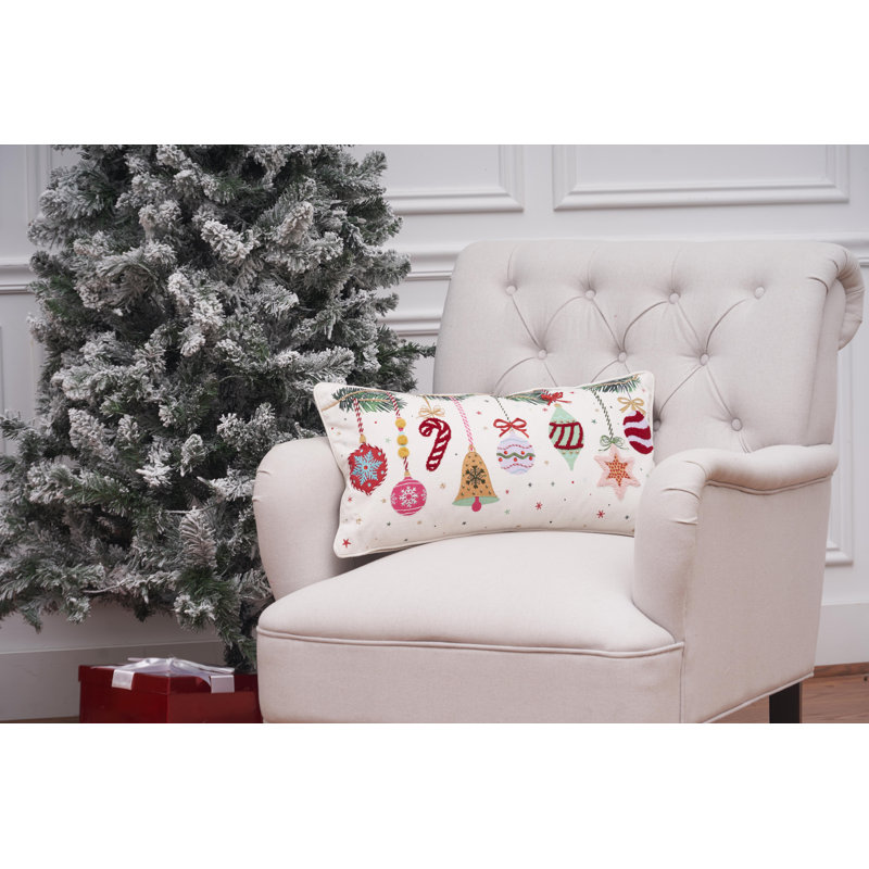 24" x 12" Vintage Ormament Throw Pillow