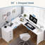 2 Piece Computer Desk Office Set