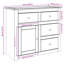 Assane 93cm Sideboard