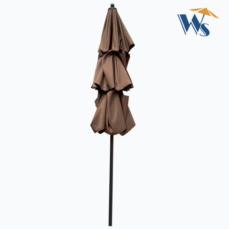 Parasol Jabrail 108 avec contrepoids inclus, Chocolat