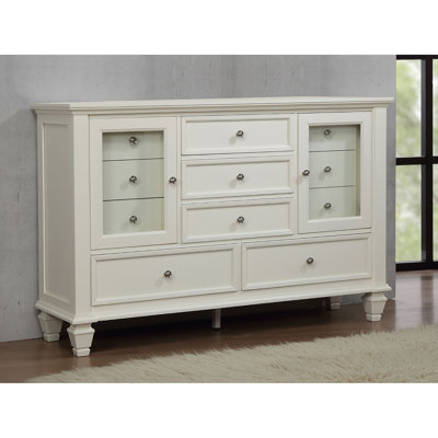 Cream White 11-drawer Dresser