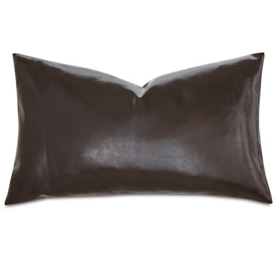 Muse Faux Leather Throw Pillow
