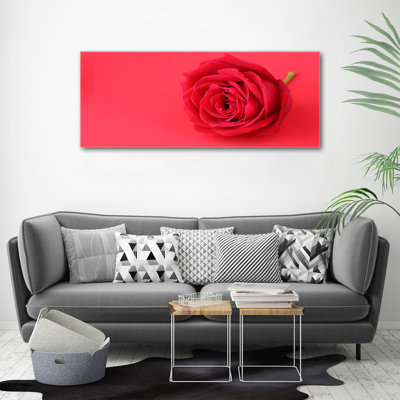 Red Rose - No Frame Print on Canvas