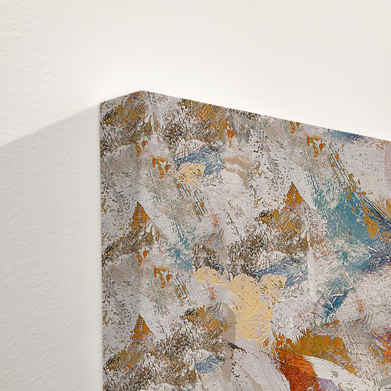 «Warm & Cold», impression sur toile tendue, H 47 po x l 47 po x P 1,5 po