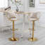 Chaise de bar en velours, rotation à 360 degrés, hauteur réglable-842791262