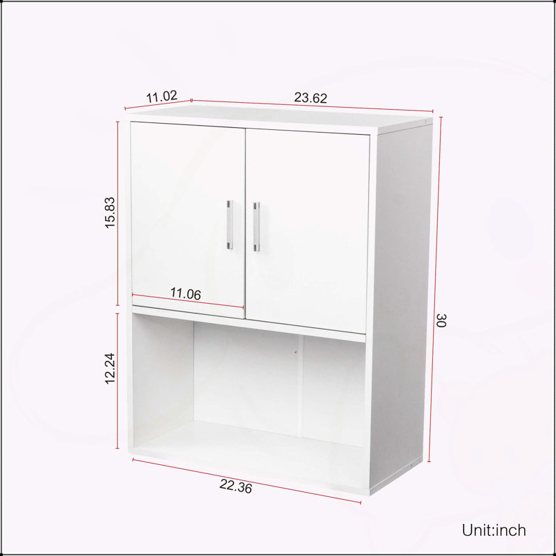 Armoire de rangement murale polyvalente pour les salons de beauté et de barbier, Blanc