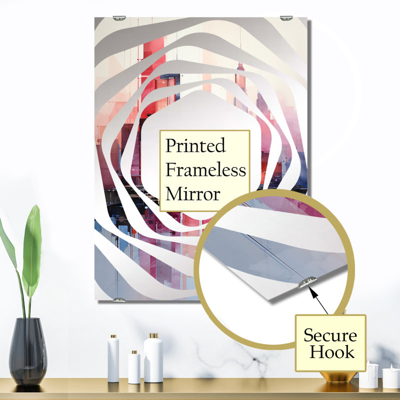 Sarahgrace - Miroir mural gratte-ciel MIR142122, 32 po x 24 po