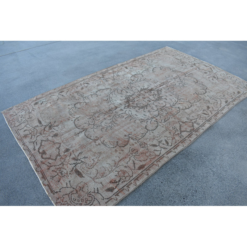 Tapis beige en laine Vintage Patchwork 59,8 x 10,9 po