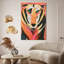 «Vibrant Majesty», tigre rendu sur toile tendue sur toile chagreen dorée