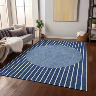 Tapis intérieur / extérieur bleu Ember 