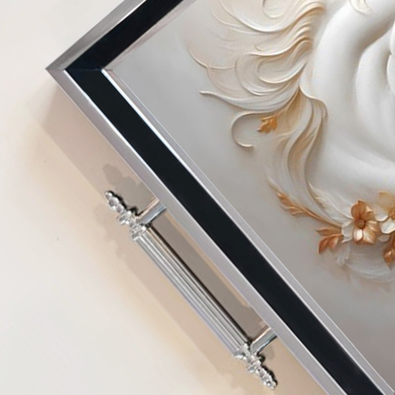 Élégant plateau en verre de 19,7 po x 11,4 po x 1,4 po | Fabrication 100% verre durable | Facile à nettoyer avec un chiffon humide | Idéal pour le service, la présentation décorative et l'organisation | Ajout élégant à la décoration intérieure