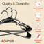 Cintres de qualité supérieure - Conception mince et compacte, plastique léger et durable avec rainures d'épaule intelligentes, utilisation polyvalente pour organiser la lessive, les manteaux et les vêtements-1382394641-1382394643