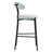 26'' Counter Height Bar Stools Teddy Fabric Cover Kitchen Island Counter Bar Stool With Black Powder Coating Base And Footrest-1335392442