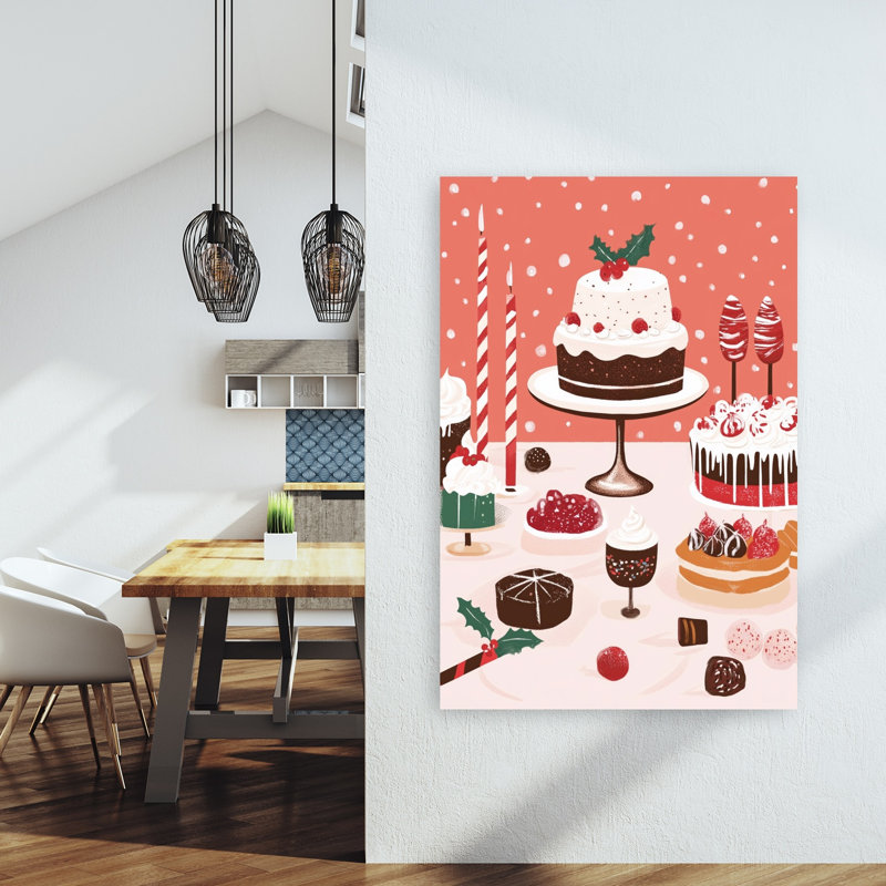 «Christmassweets Contemporary Winter», reproduction d'art mural, 60" H x 40" W
