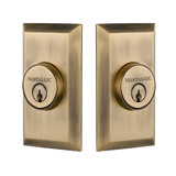 Nostalgic Warehouse Studio Plate Double Cylinder Deadbolt