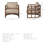 Talya Fabric Covered Wooden Frame Accent Chair-759594542