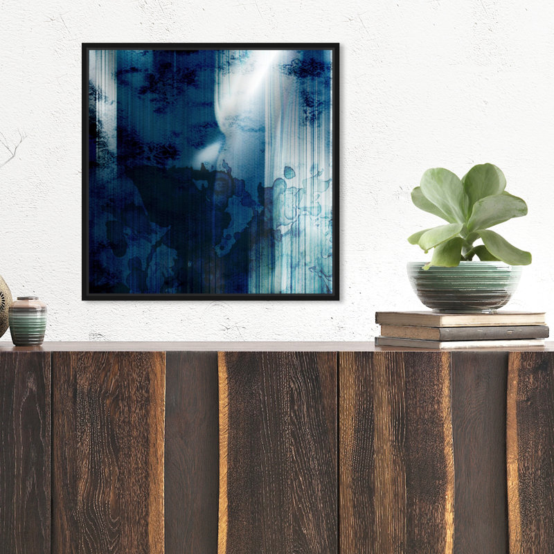 Burst Creative Singspiel - peinture sur toile tendue, H 16 po x l 16 po, Cadre noir