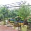 Support pour arches de jardin en métal L80,3 po x l 20,47 po x H 81,1 po